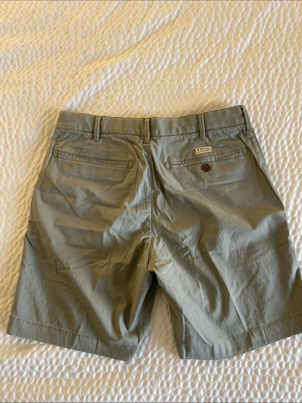 Faherty Men's Flat Front Olive Shorts